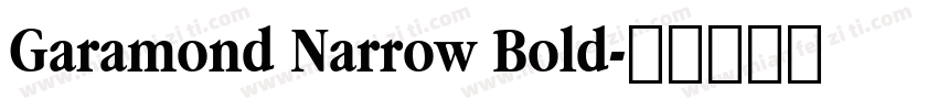 Garamond Narrow Bold字体转换